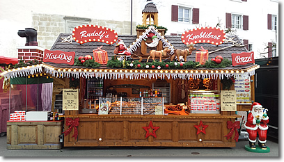 Rudolf's Knoblibrot Verkaufswagen 2, Weihnachtsmarkt-Häuschen