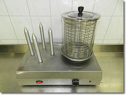 Rudolf's Knoblibrot Vermietung Hotdog- Maschine
