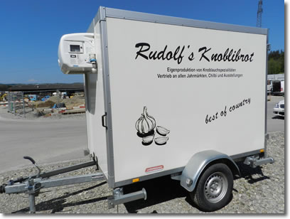 Rudolf's Knoblibrot Vermietung Kühlwagen